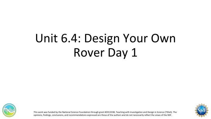 unit 6 4 design your own rover day 1 n.w