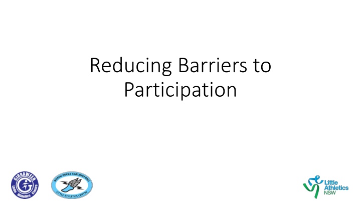 reducing barriers to participation n.w
