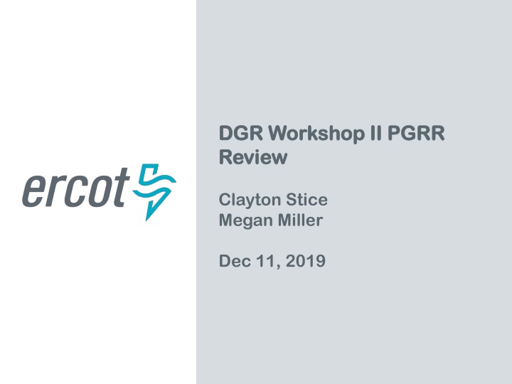 dgr workshop ii pgrr dgr workshop ii pgrr review n.w