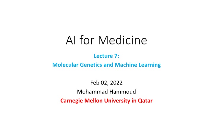 ai for medicine n.w