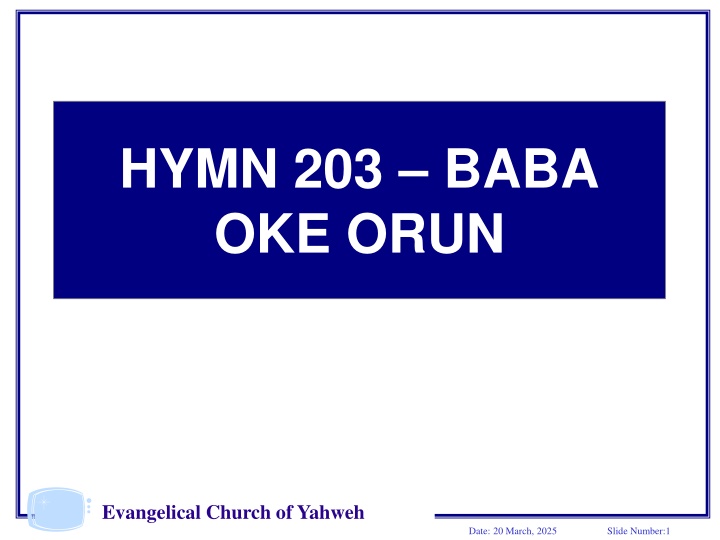 hymn 203 baba oke orun n.w