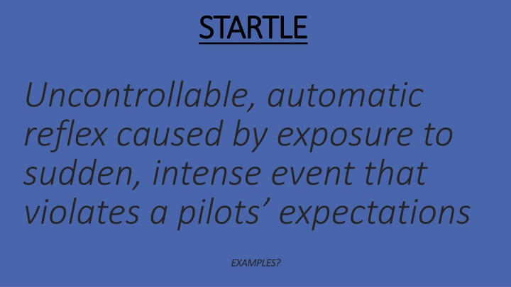 startle startle n.w