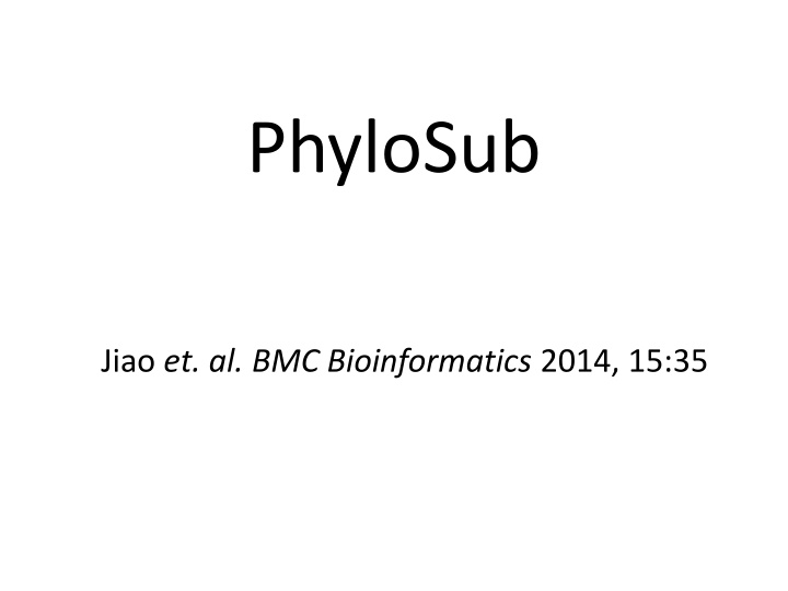 phylosub n.w