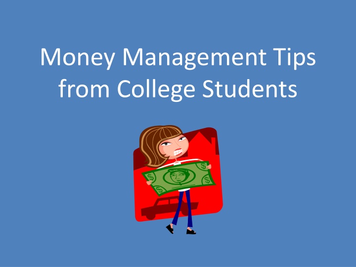 money management tips from college students n.w