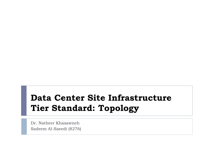 data center site infrastructure tier standard n.w