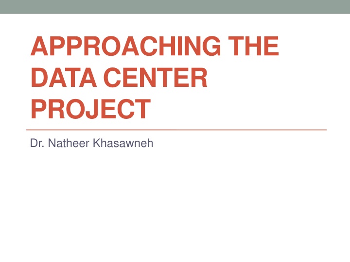 approaching the data center project n.w