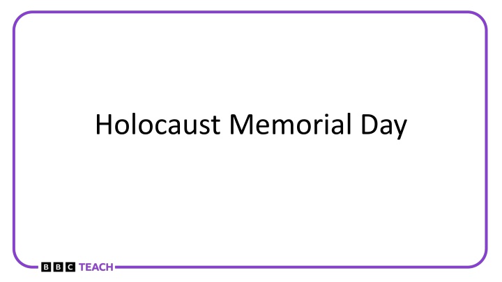 holocaust memorial day n.w