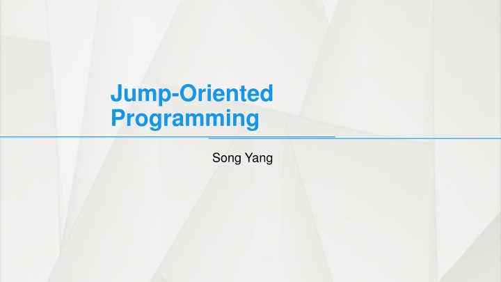 jump oriented programming n.w