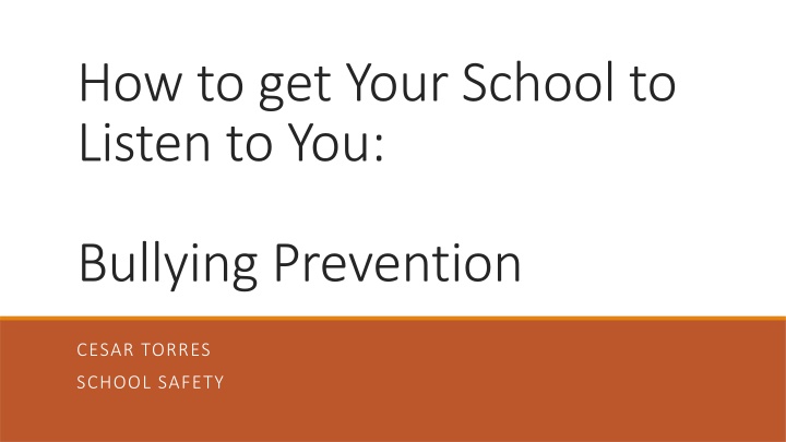 how to get your school to listen to you n.w