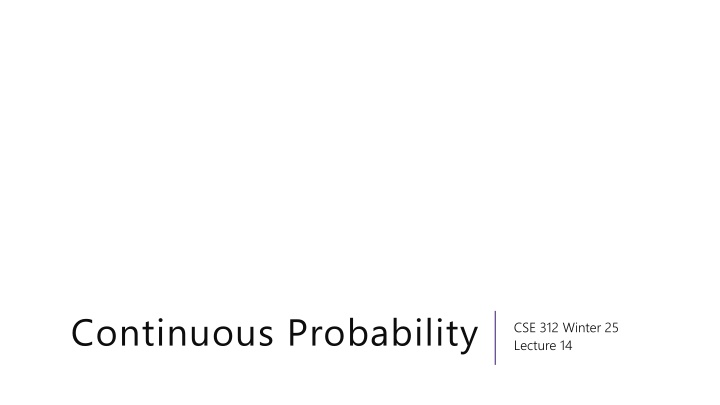 continuous probability n.w