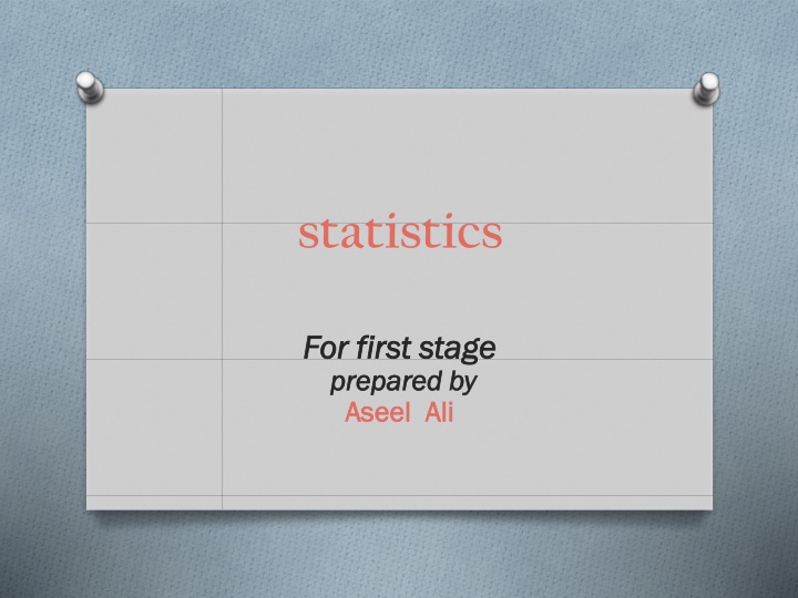 statistics n.w