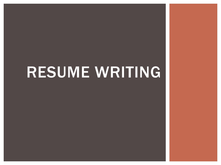 resume writing n.w