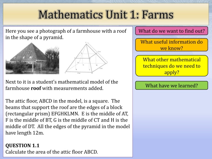 mathematics unit 1 farms n.w
