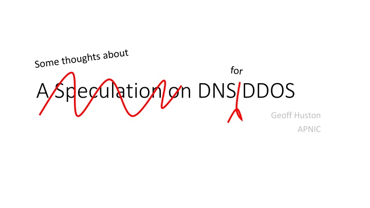 a speculation on dns ddos n.w