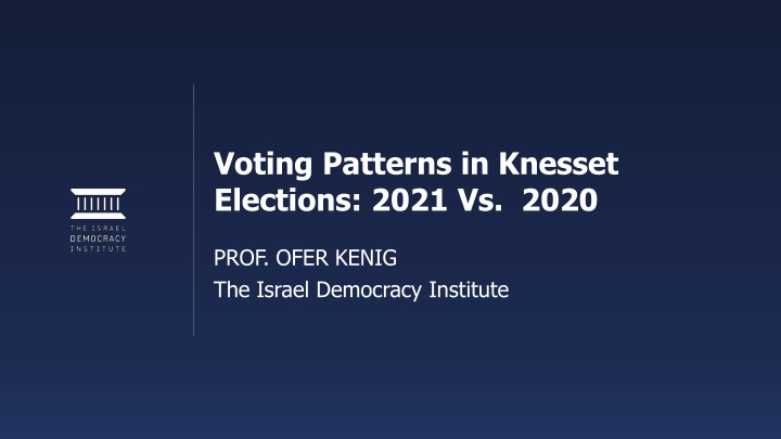 voting patterns in knesset elections 2021 vs 2020 n.w