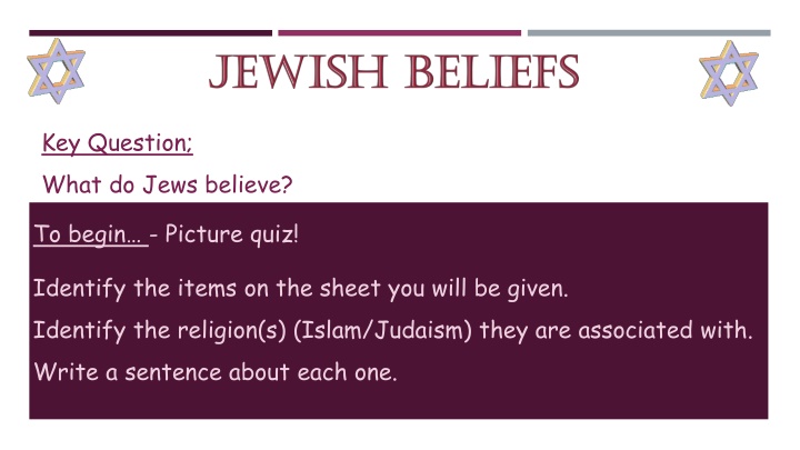 key question what do jews believe n.w