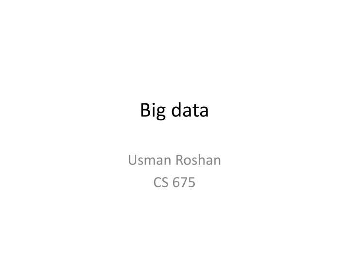 big data n.w