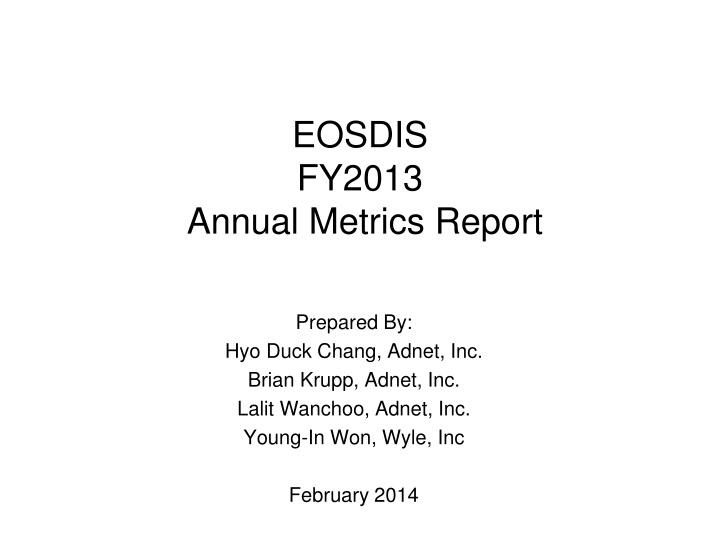 eosdis fy2013 n.w