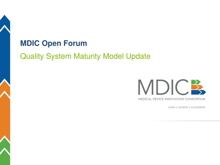 mdic open forum quality system maturity model n.w