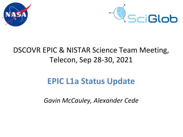dscovr epic nistar science team meeting telecon n.w