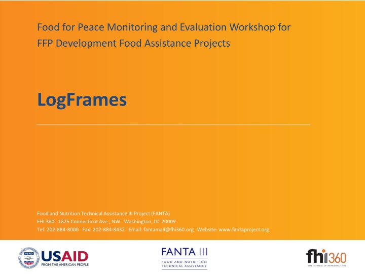 food for peace monitoring and evaluation workshop n.w