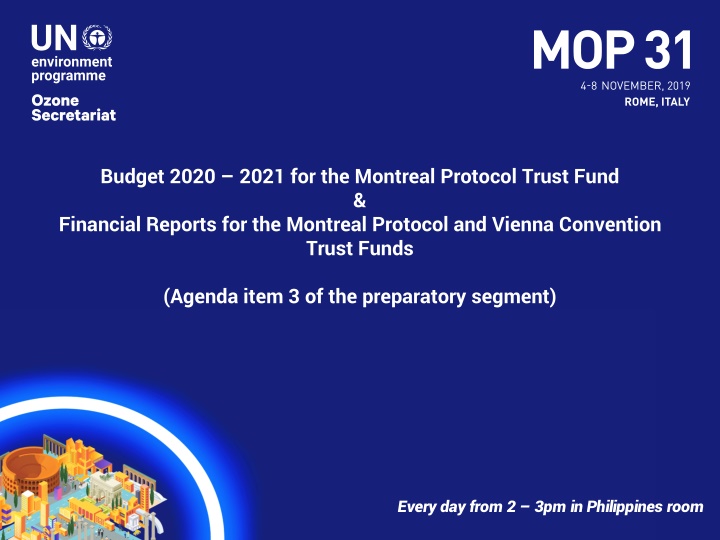 budget 2020 2021 for the montreal protocol trust n.w