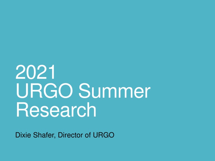 2021 urgo summer research n.w