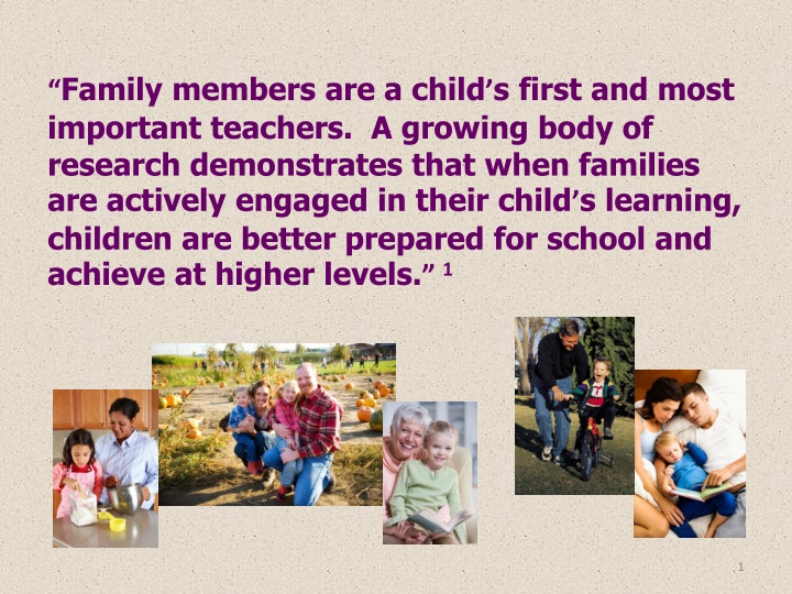 family members are a child s first and most n.w