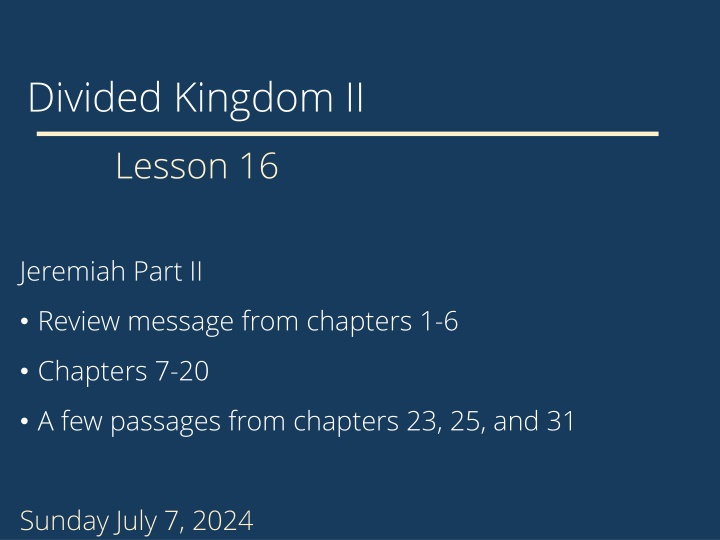divided kingdom ii n.w