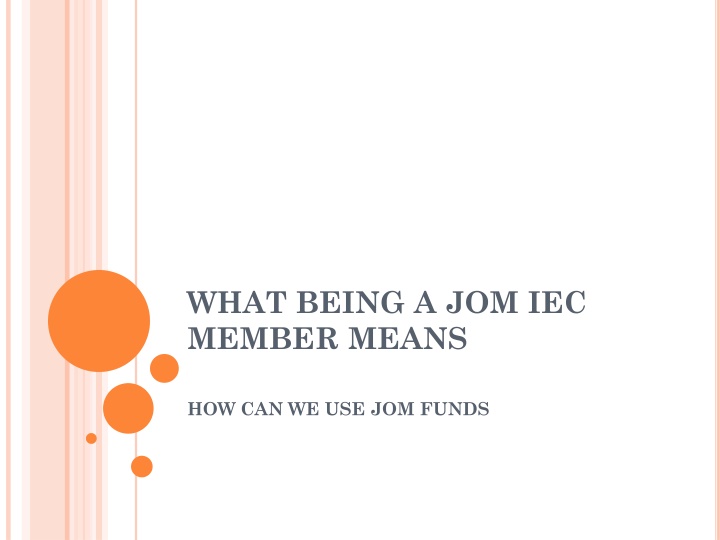 what being a jom iec member means n.w