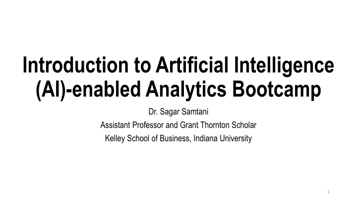 introduction to artificial intelligence n.w