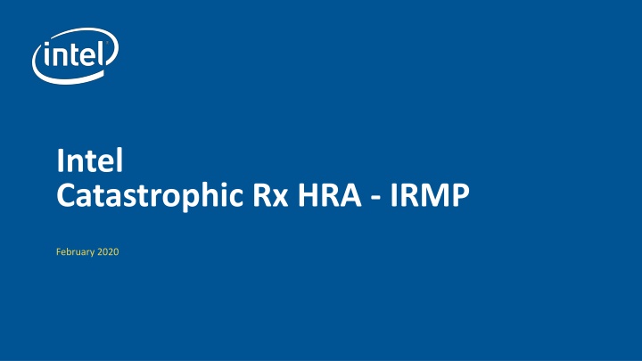 intel catastrophic rx hra irmp n.w