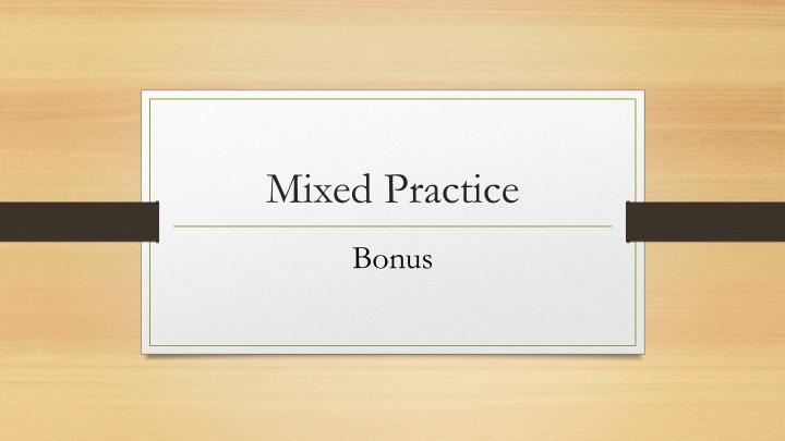 mixed practice n.w
