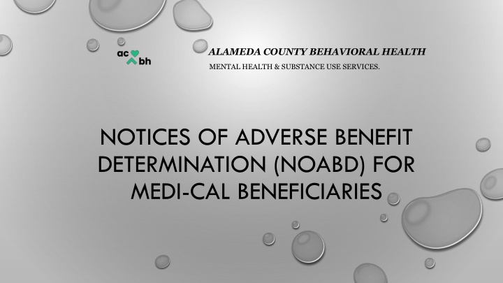 alameda county behavioral health n.w
