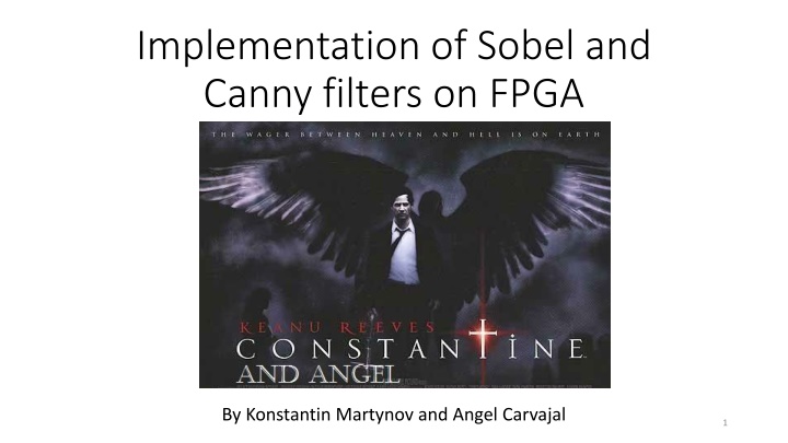 implementation of sobel and canny filters on fpga n.w