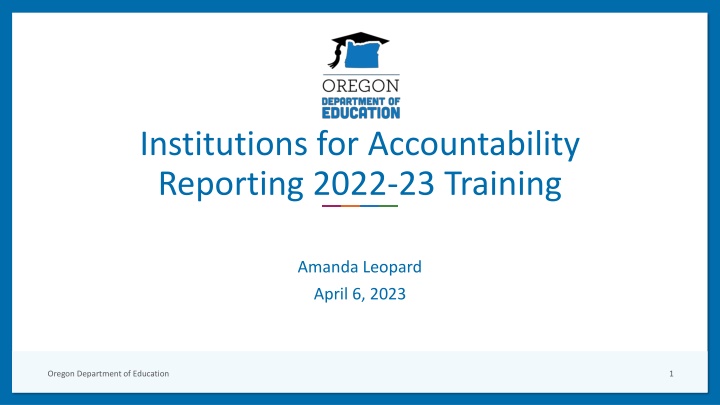 institutions for accountability reporting 2022 n.w