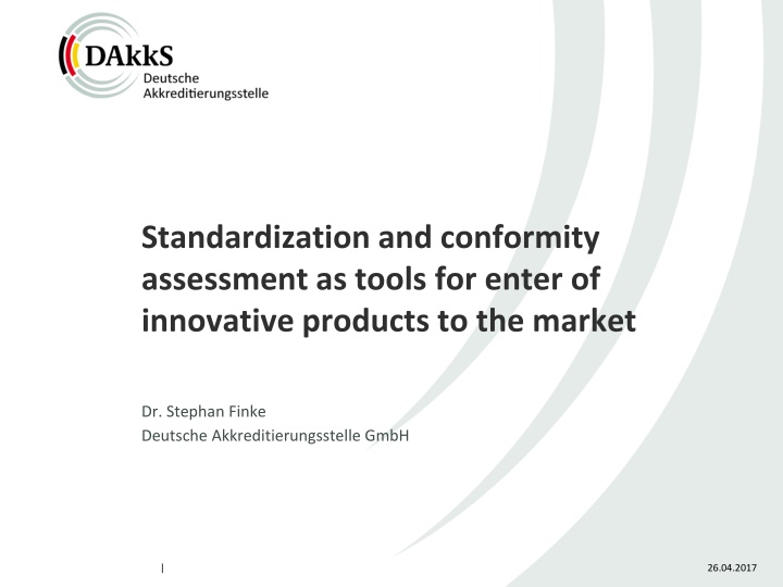 standardization and conformity assessment n.w