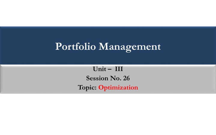 portfolio management n.w