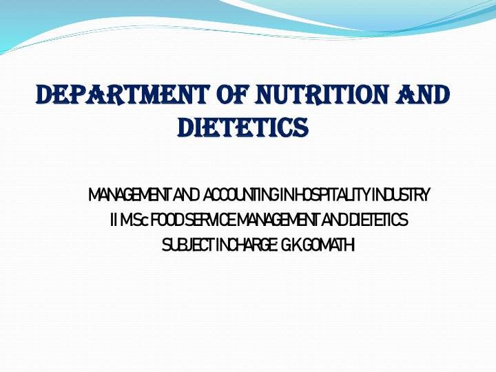 department of nutrition and department n.w