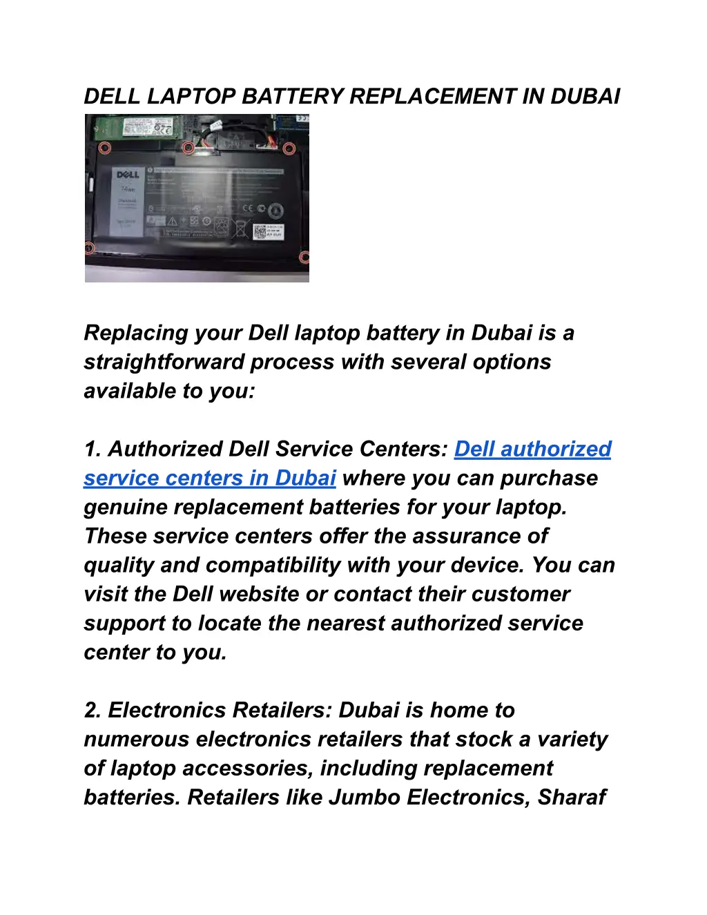 dell laptop battery replacement in dubai n.