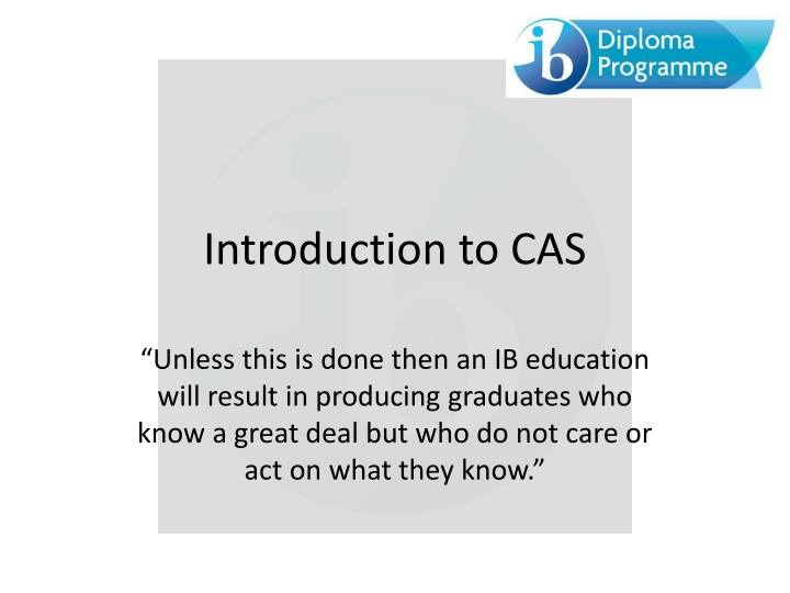 introduction to cas n.w
