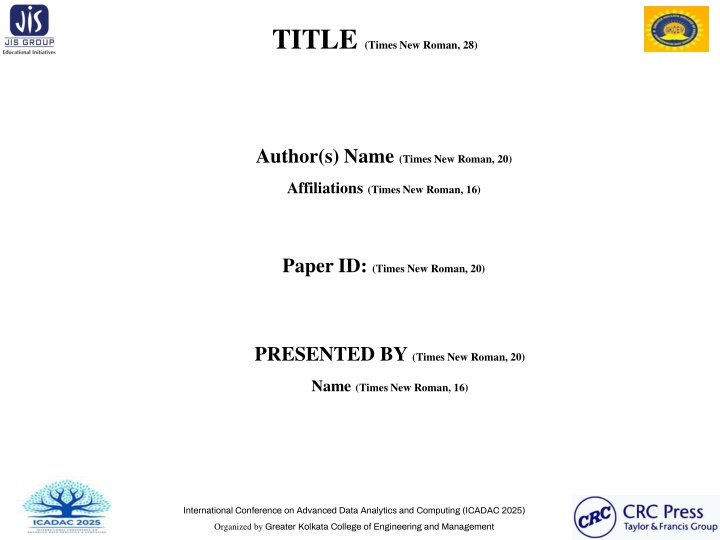 title times new roman 28 n.w