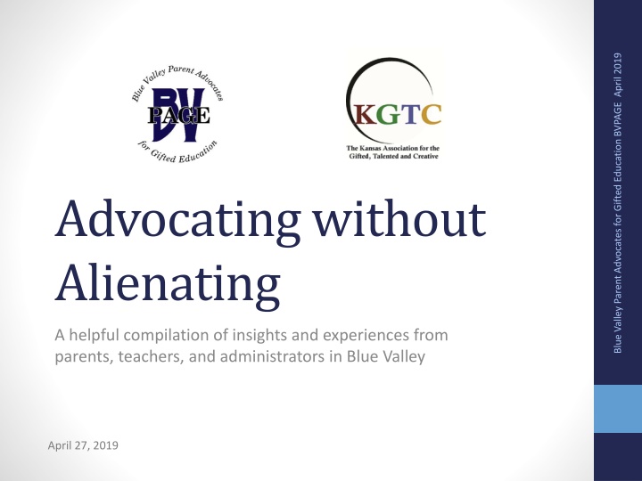 blue valley parent advocates for gifted education n.w