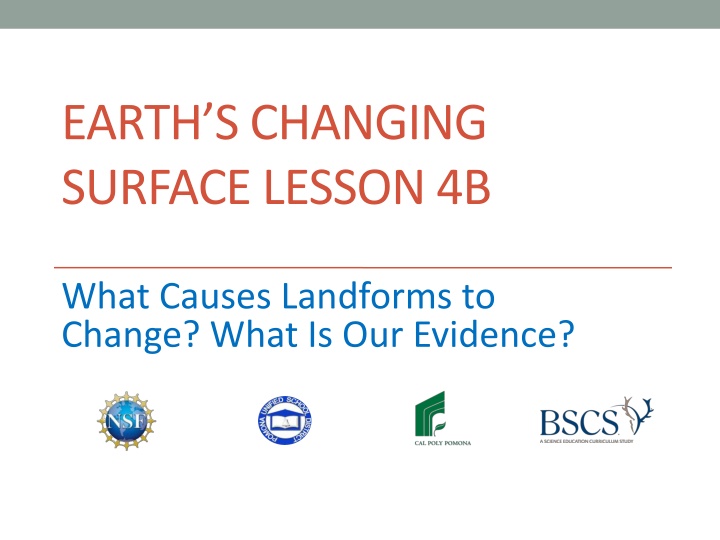 earth s changing surface lesson 4b n.w