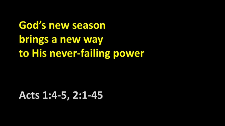 god s new season brings a new way to his never n.w