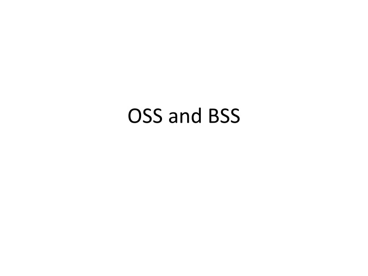 oss and bss n.w