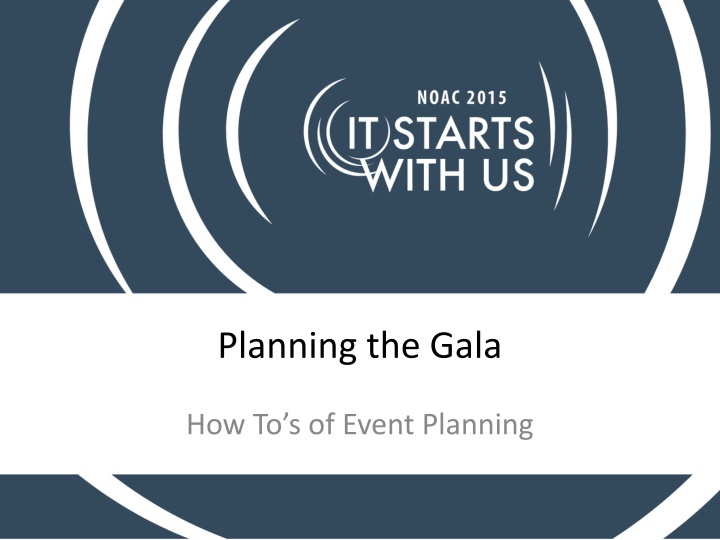planning the gala n.w