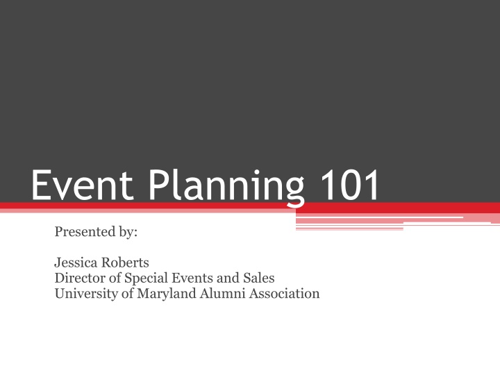 event planning 101 n.w