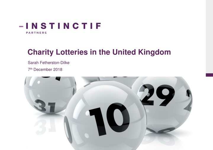 Charity Lotteries in the UK: The Changing Landscape