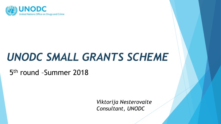 unodc small grants scheme n.w